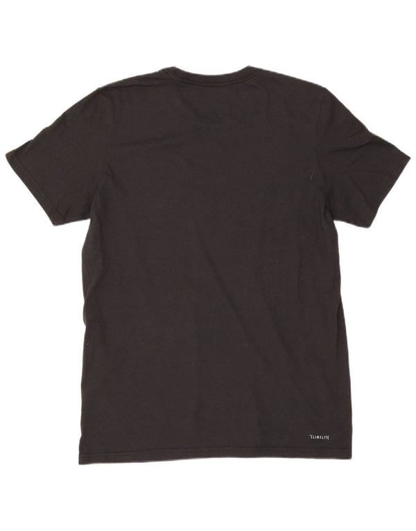 Adidas Hommes Orlando Graphic T-Shirt Top Noir Moyen Polyester