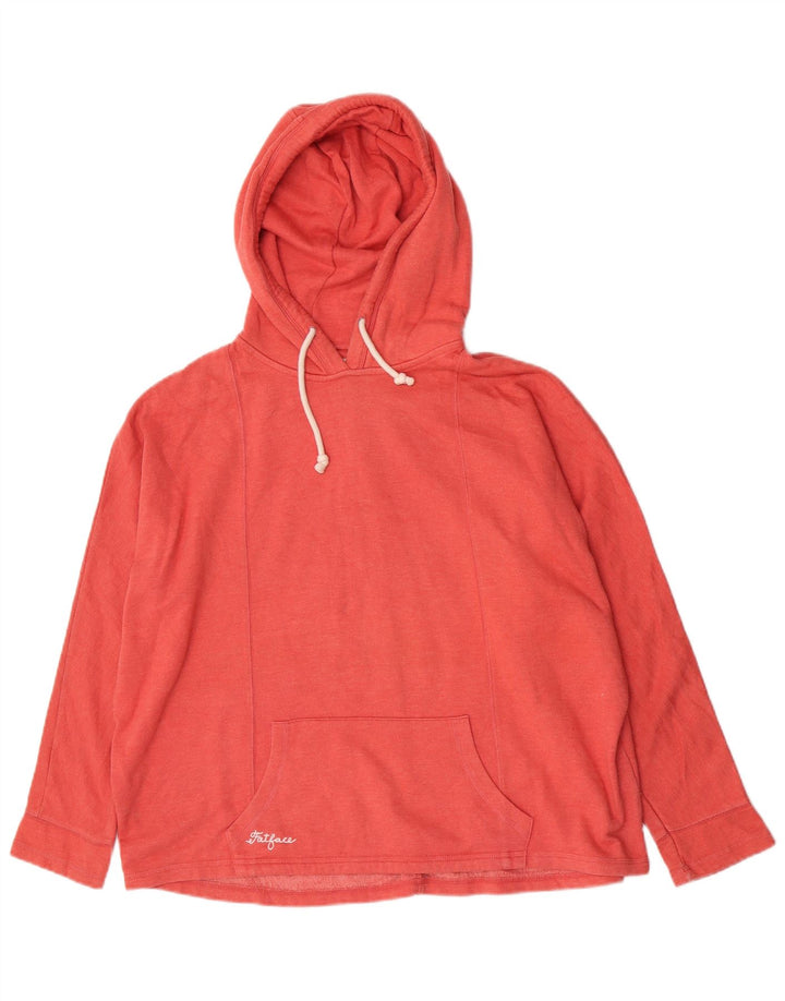 Fat Face Pull à capuche surdimensionné pour femme UK 10 Petit Rouge Polyester