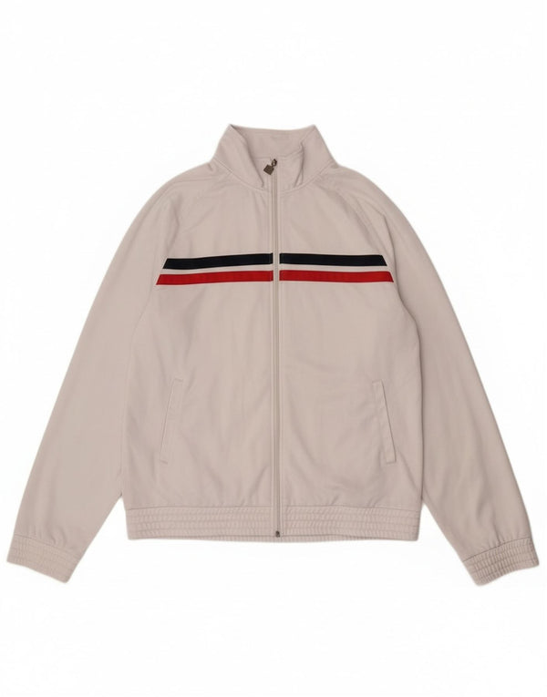 Fila Hommes Survêtement Top Veste 2XL Blanc Rayé Polyester