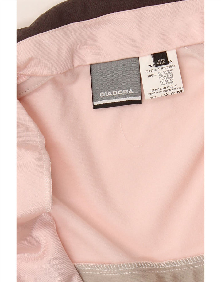 Diadora Veste de survêtement pour femme IT 42 Polyester color block rose moyen