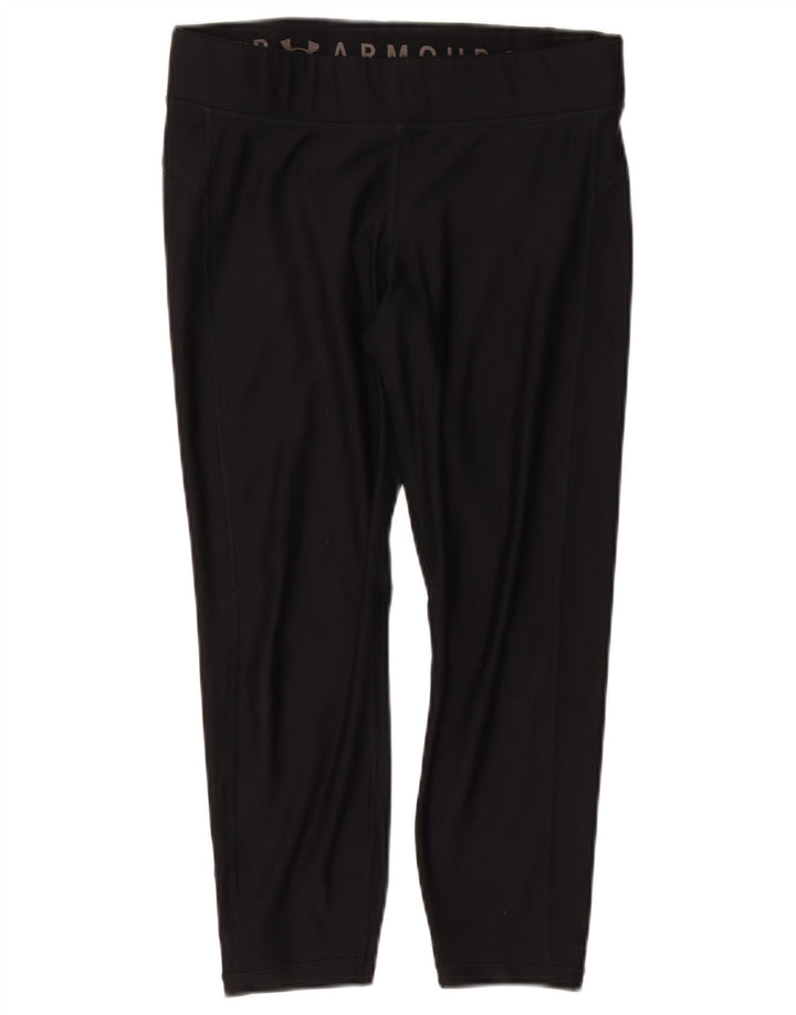 Under Armour Legging Capri Femme UK 14 Large Noir