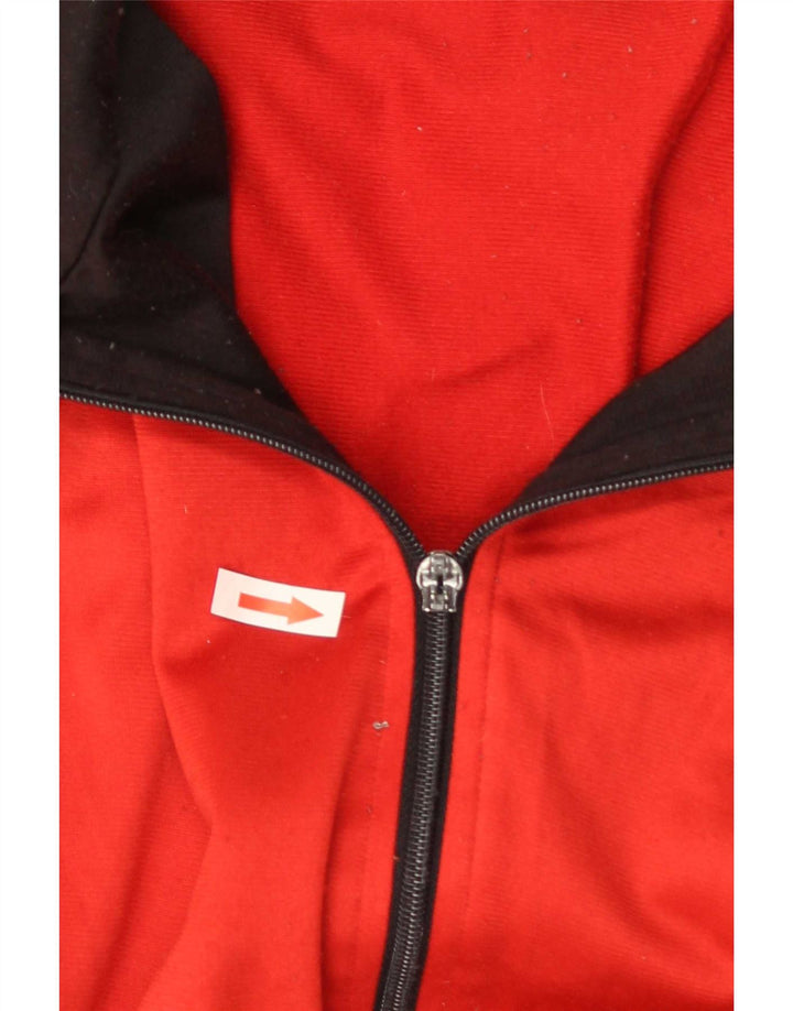 Reebok Veste de Survêtement Graphique Homme Large Rouge Colourblock