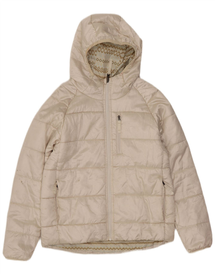 The North Face Veste matelassée pour filles 11-12 ans Large Blanc cassé Polyester