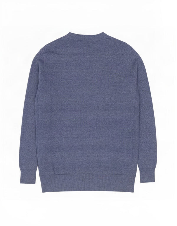 Marks & Spencer Pull cardigan ouvert pour femme UK 12 Bleu moyen moucheté