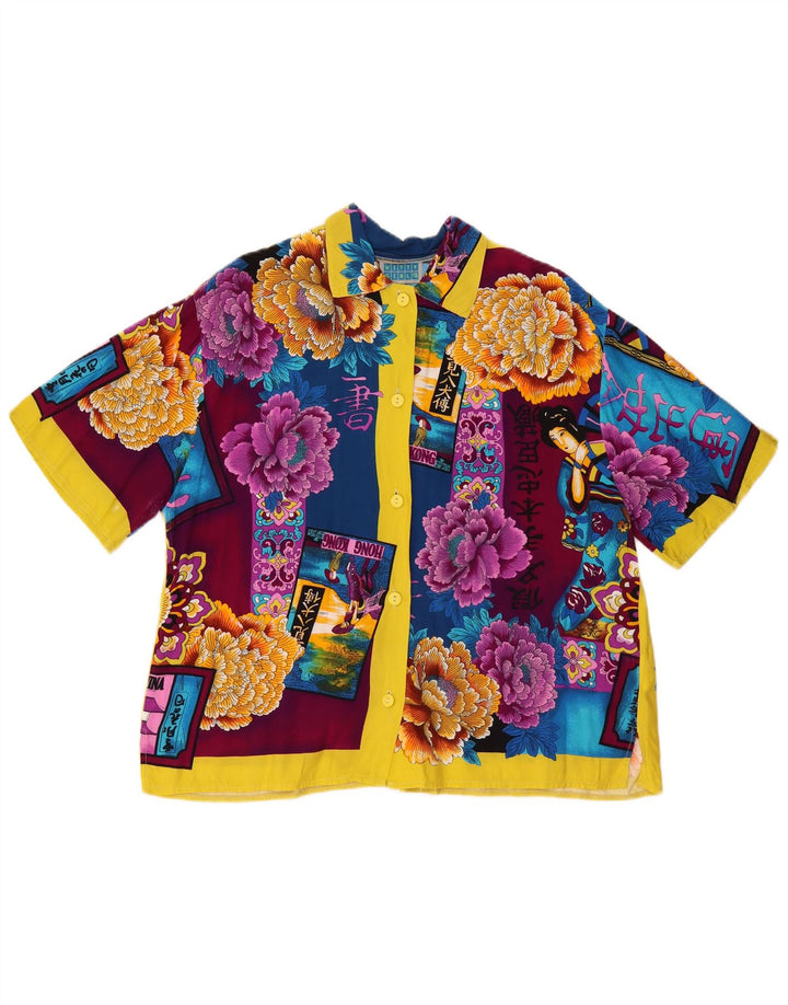 WITTY GIRL Chemisier surdimensionné pour femme UK 14 Medium Multicolore Floral