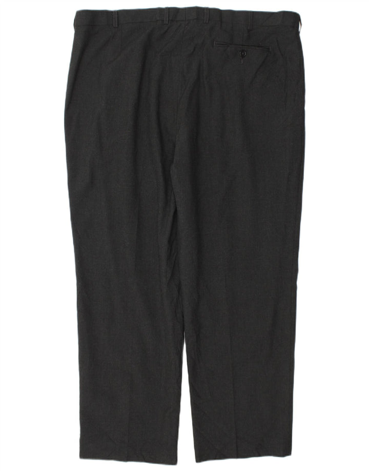 Marks & Spencer Pantalon de costume fuselé pour homme W42 L29 Gris Polyester