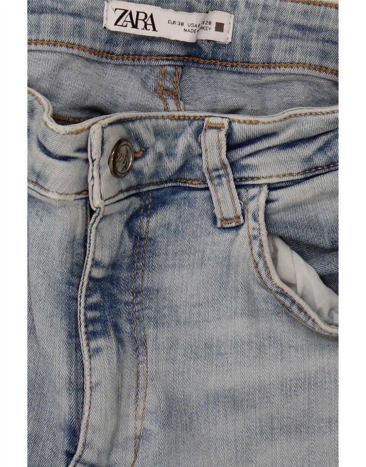 Zara Jean évasé pour femme EU 38 Small W28 L34 Bleu