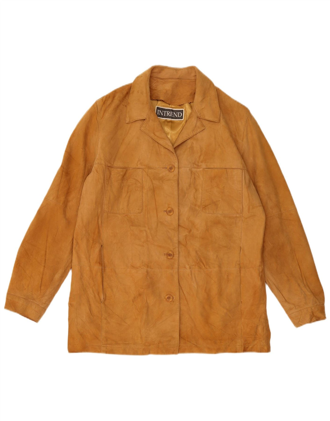INTREND Veste en Daim Femme IT 44 Cuir Beige Moyen