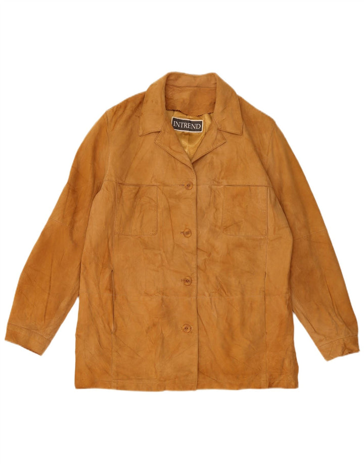 INTREND Veste en Daim Femme IT 44 Cuir Beige Moyen