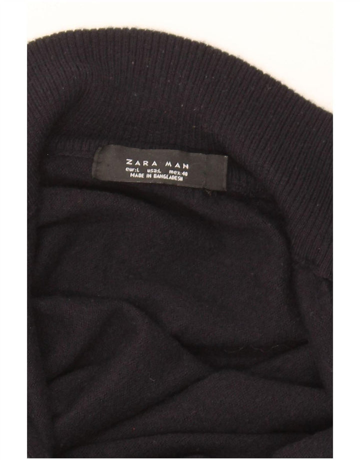 Zara Cardigan Homme Pull Large Noir