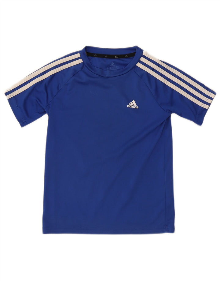 Adidas Garçon Aeroready T-Shirt Top 9-10 ans Bleu Polyester