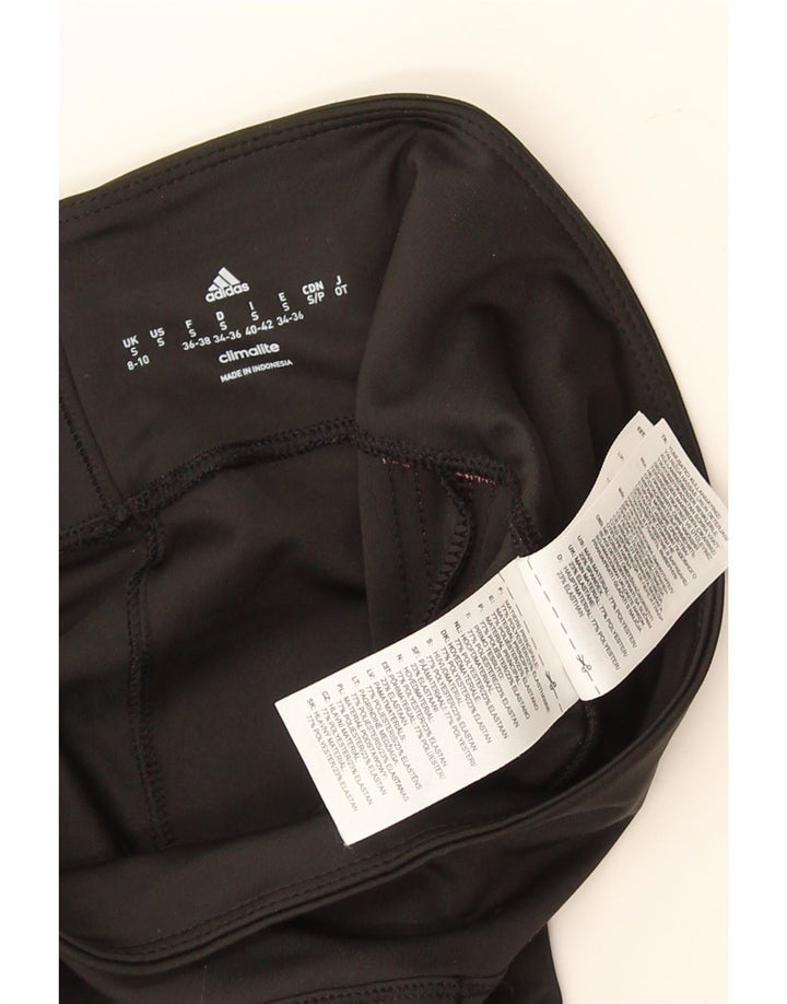 Adidas Climalite Leggings UK 8/10 Petit Noir Polyester