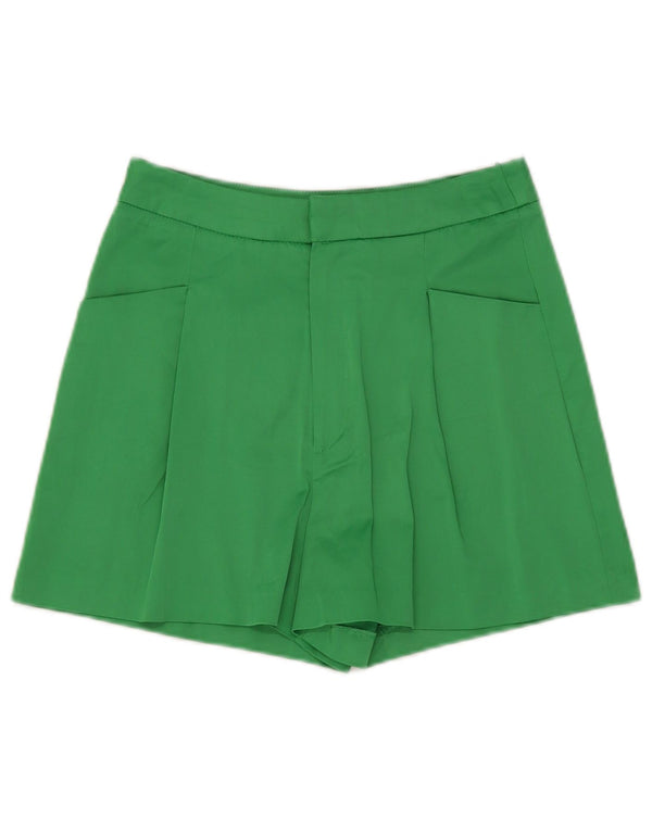Zara Short taille haute décontracté pour femme Petit W26 Vert Polyester