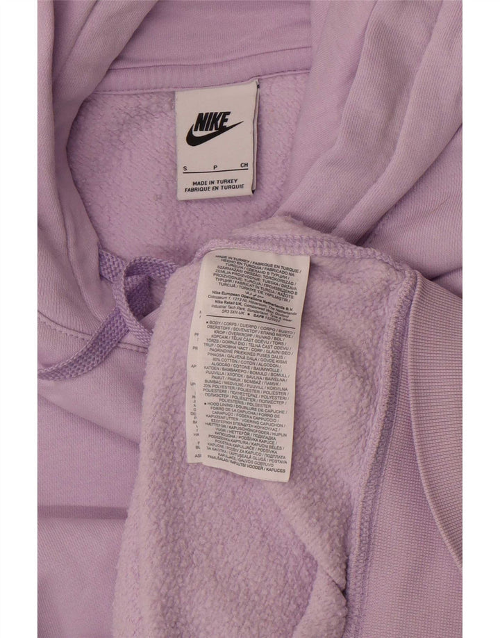 Nike Pull à capuche pour homme en coton violet Taille S