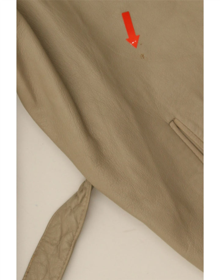veste en cuir femme vintage EU 40 Beige moyen