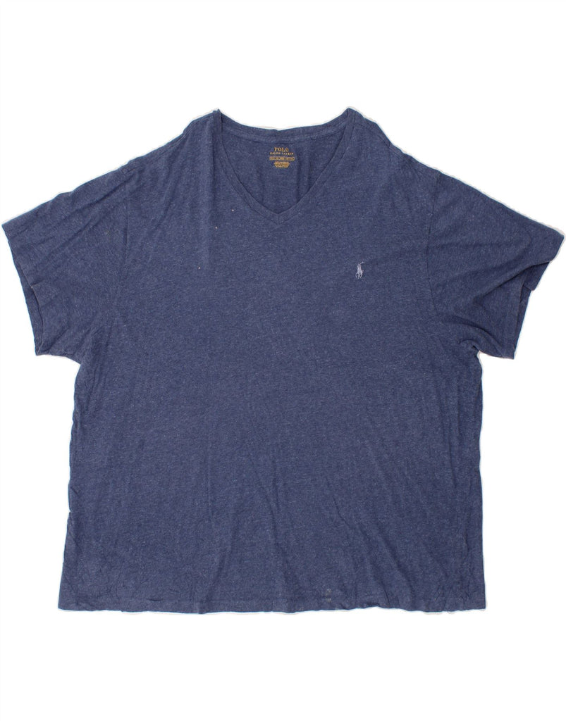 RALPH LAUREN Mens Regular Fit T-Shirt 3XL Blue Cotton Logo Vintage Ralph Lauren and Second-Hand Ralph Lauren from Messina Hembry 
