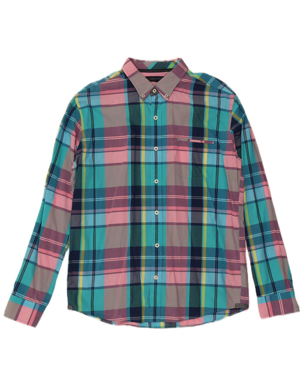 Tommy Hilfiger Chemise coupe vintage pour homme en coton à carreaux multicolores