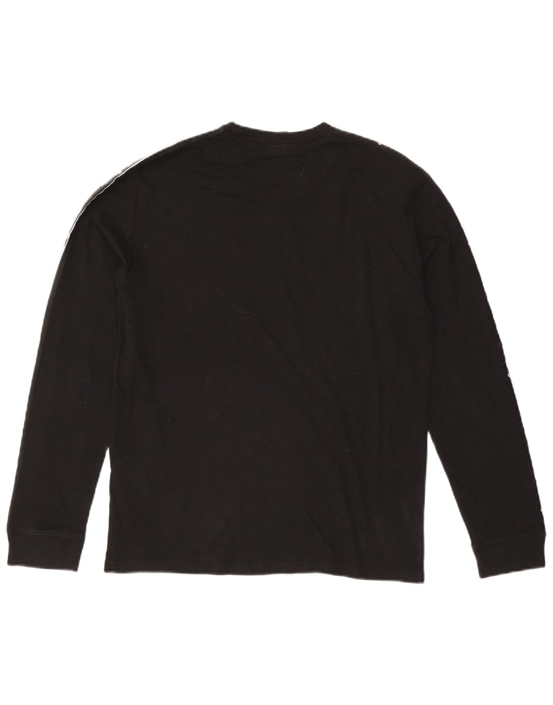 CHAMPION Mens Graphic Top Long Sleeve Medium Black Cotton