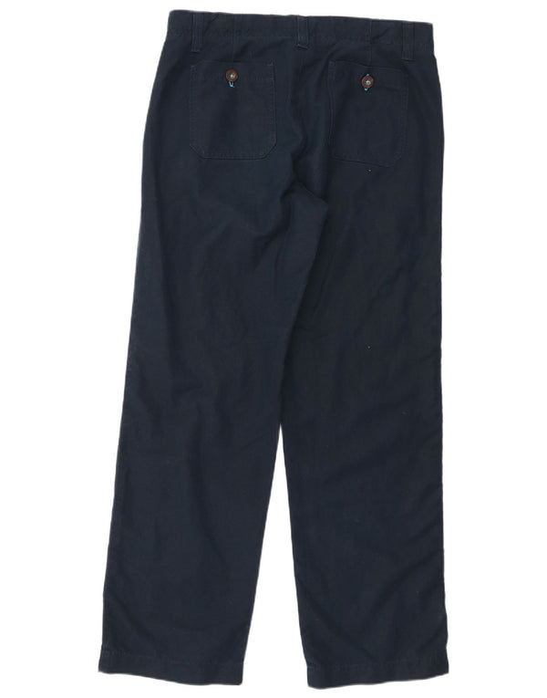 Pantalon Chino Droit Femme Boden W32 L30 Bleu Marine Coton