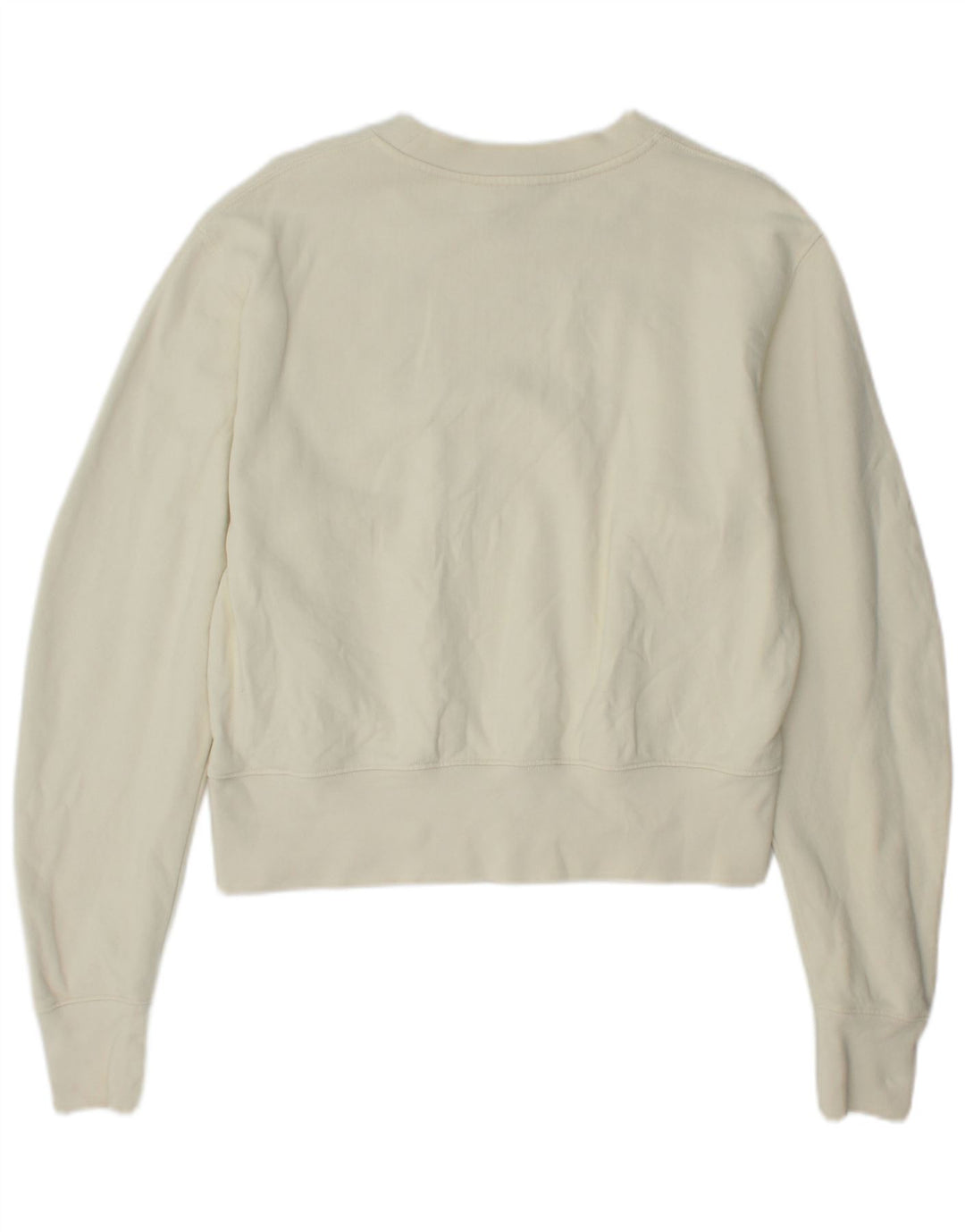 Cos Sweat-shirt surdimensionné pour femme UK 10 Petit coton blanc cassé
