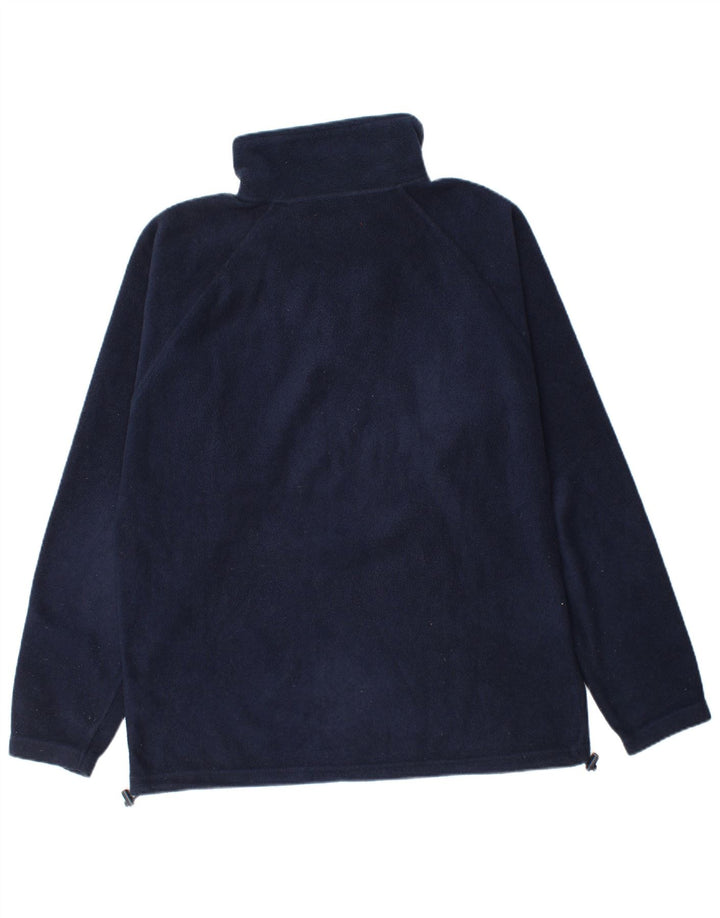 Kappa Pull polaire à col zippé pour homme, grand, bleu marine, polyester