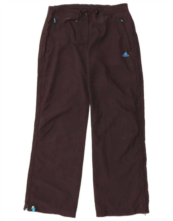 Adidas Pantalon de survêtement Clima Proof pour femme UK 14 Medium Noir Polyester