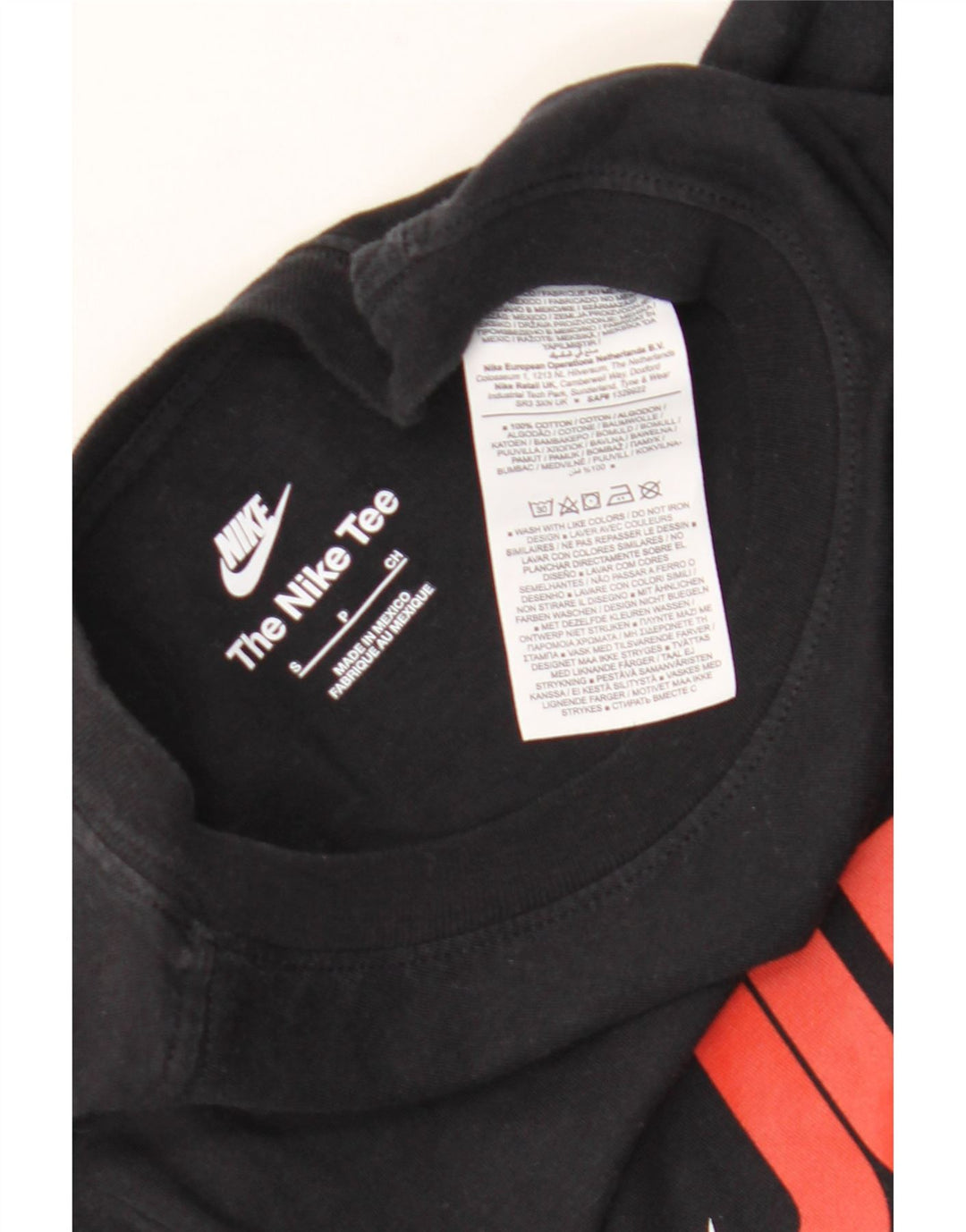 Nike T-shirt graphique pour homme en coton noir Taille S