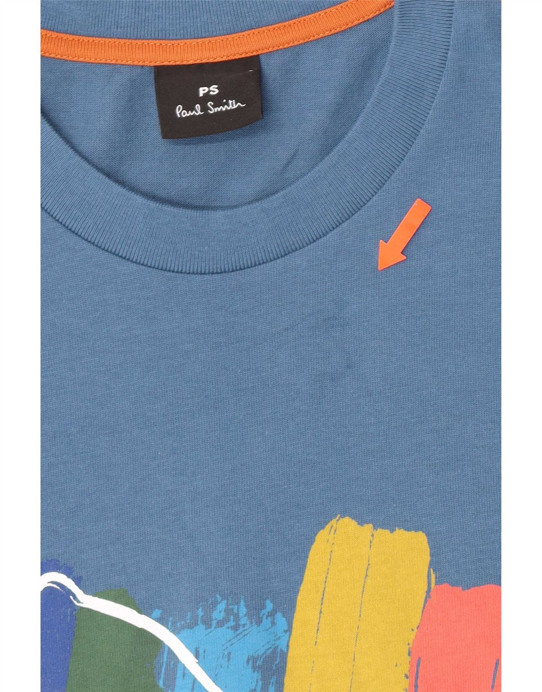 Paul Smith T-Shirt Graphique Homme Grand Bleu Coton