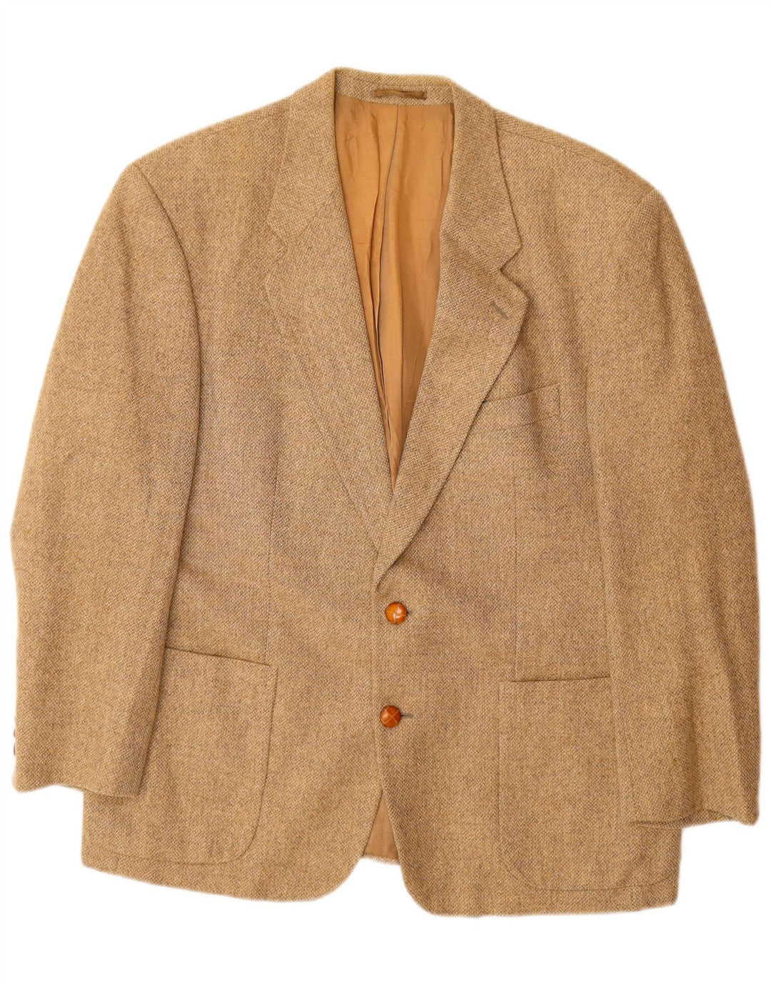 PLACE VENDOME Veste Blazer 2 Boutons Homme UK 40 Grande Laine Beige