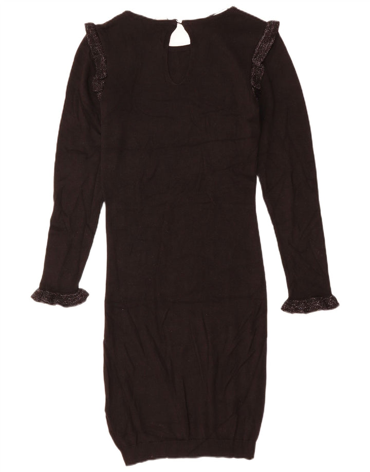 LIPSY Femme Robe Pull UK 8 Small Noir Viscose
