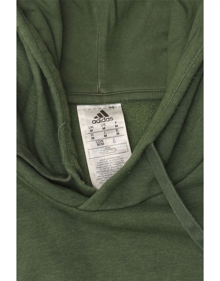 Adidas Pull à capuche pour homme en coton vert moyen