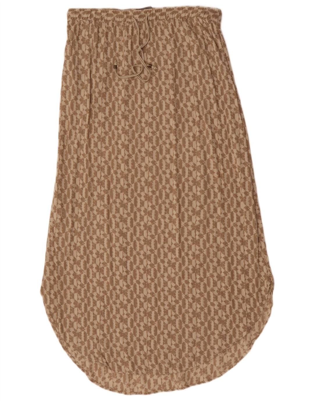 Eddie Bauer Jupe longue pour femme UK 14 Medium W30 Rayonne géométrique beige