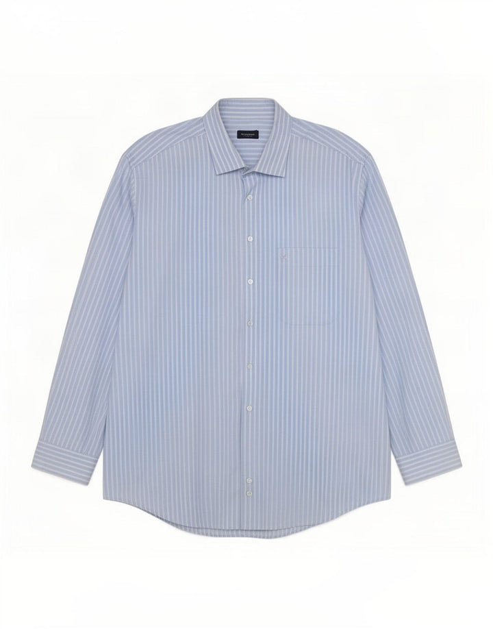 Burberry Chemise homme 2XL Bleu à fines rayures