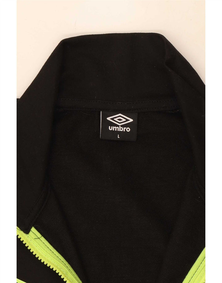 Umbro Veste de survêtement pour homme Large Noir Polyester