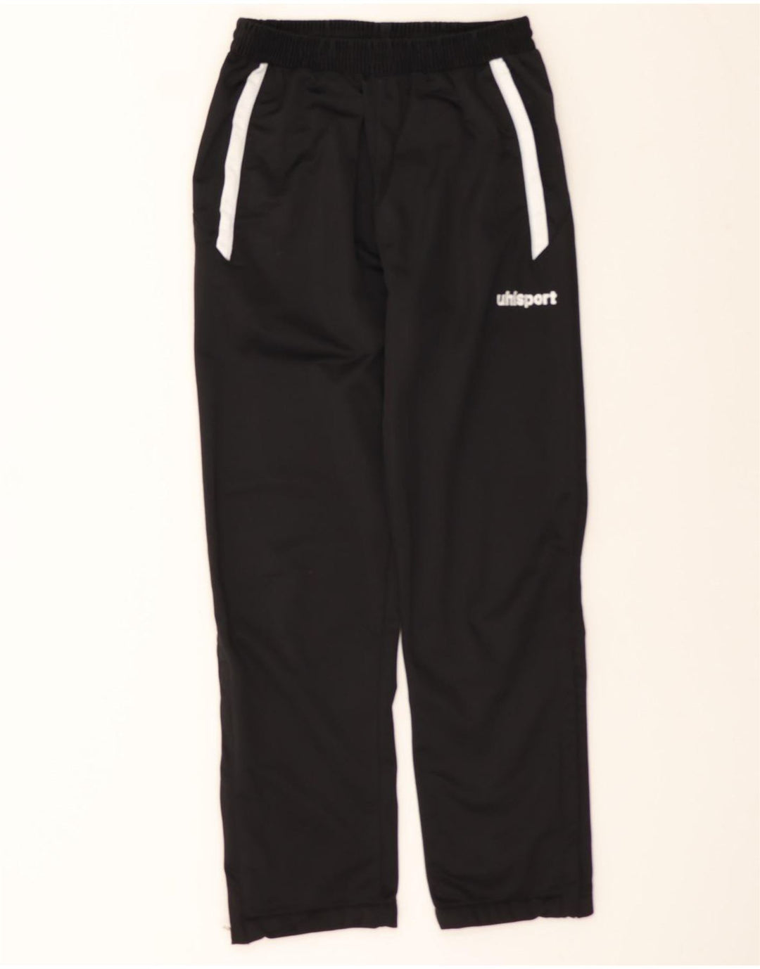 UHLSPORT Mens Tracksuit Trousers Medium Black Polyester Vintage Uhlsport and Second-Hand Uhlsport from Messina Hembry 