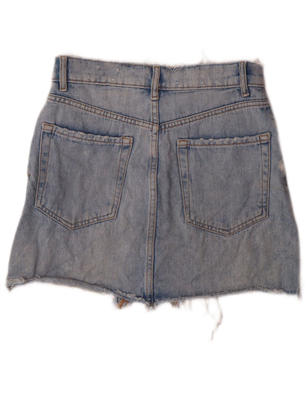 ZARA Womens Denim Skirt Small W26 Blue Cotton