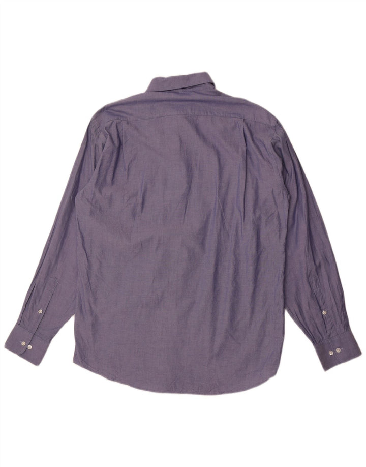 Tommy Hilfiger Chemise coupe régulière pour homme Taille 15 1/2 Bleu moyen