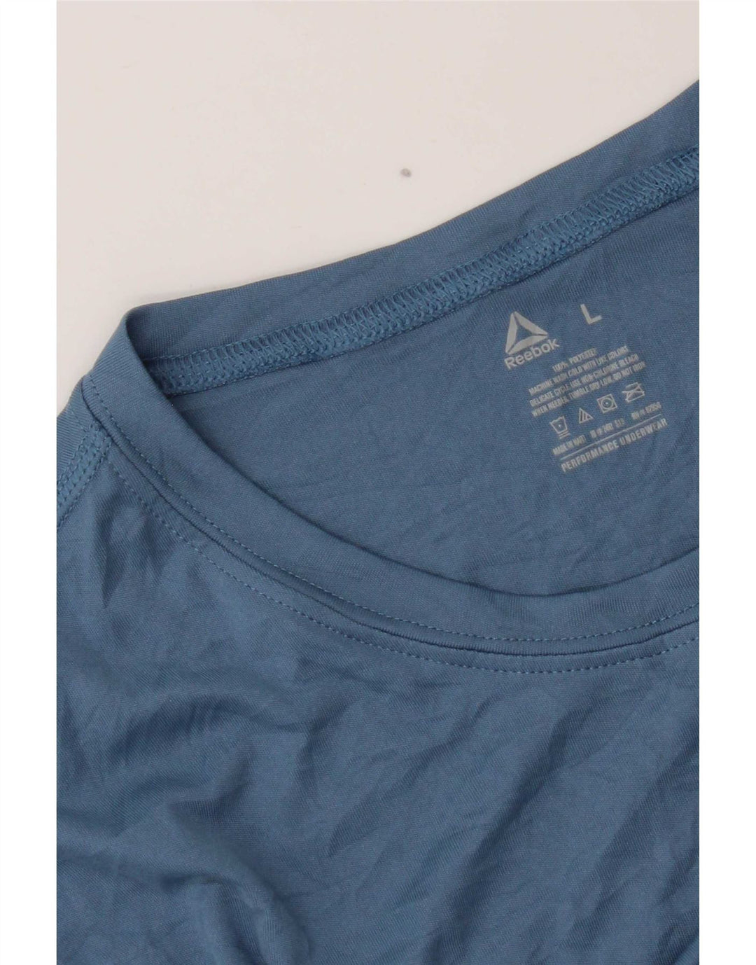 Reebok T-Shirt Homme Haut Large Bleu Polyester
