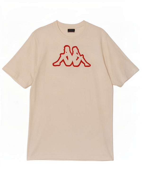 Kappa T-Shirt Graphique Homme Grand Blanc Coton