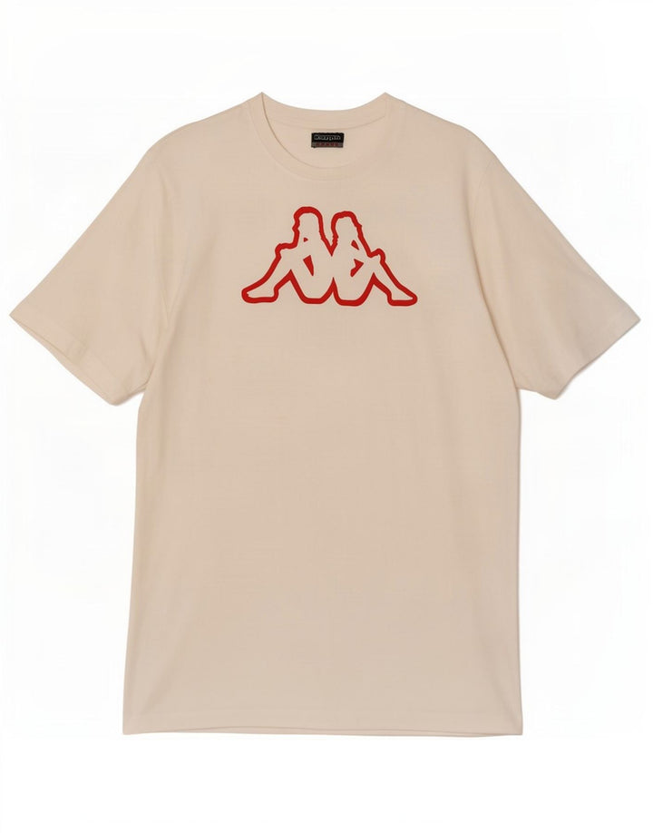 Kappa T-Shirt Graphique Homme Grand Blanc Coton
