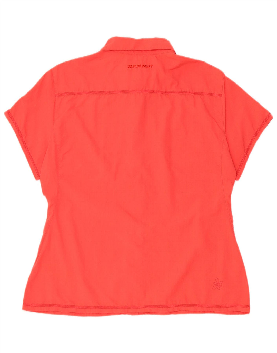Mammut Chemise graphique à manches courtes pour femme UK 14 Large Rouge Polyamide