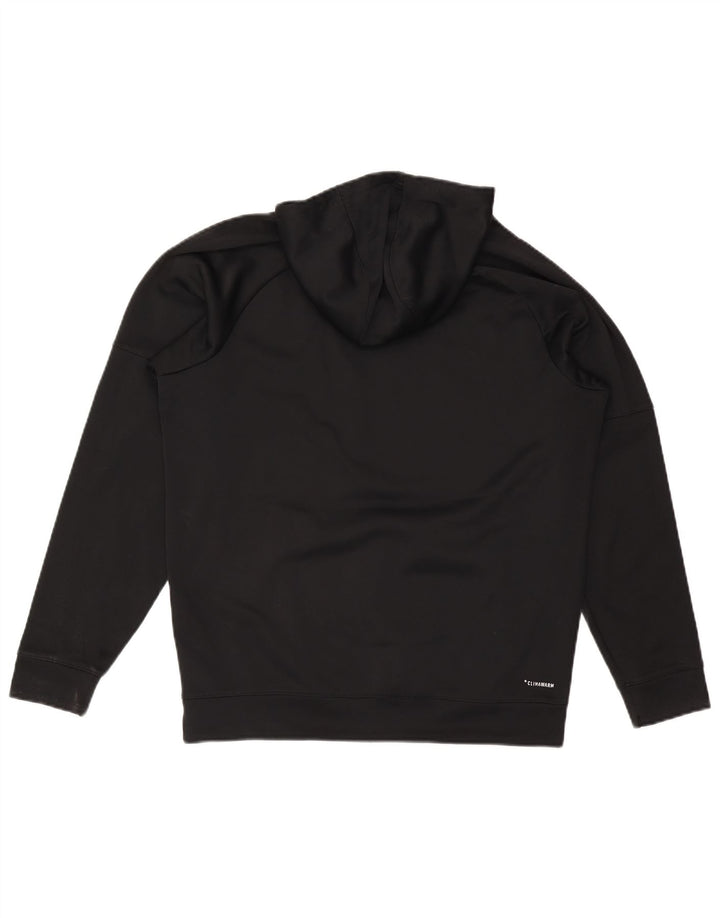 Adidas Hommes Climawarm Graphic Sweat à capuche Grand Noir Polyester