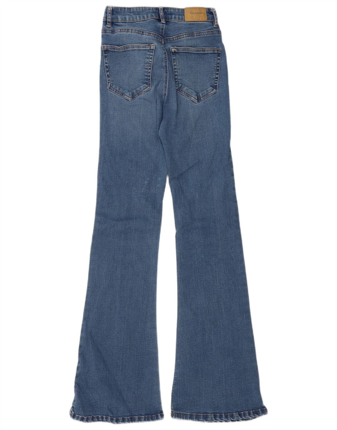 Pull & Bear Jean évasé pour femme EU 36 Small W26 L32 Bleu