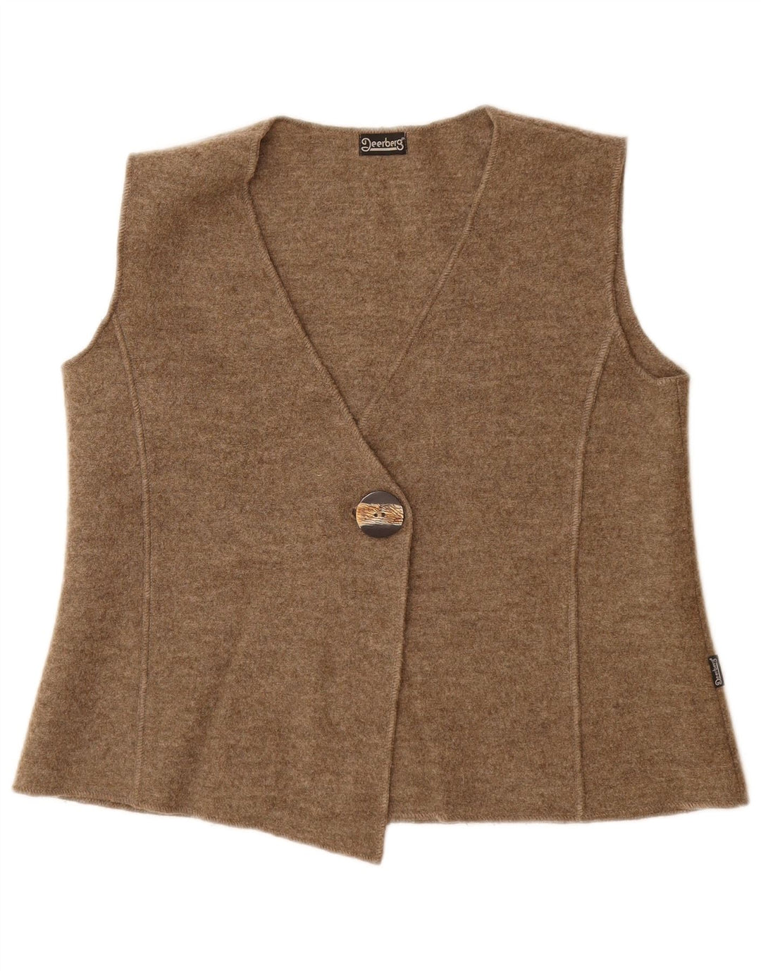 DEERBERG Gilet Femme UK 14 Large Beige