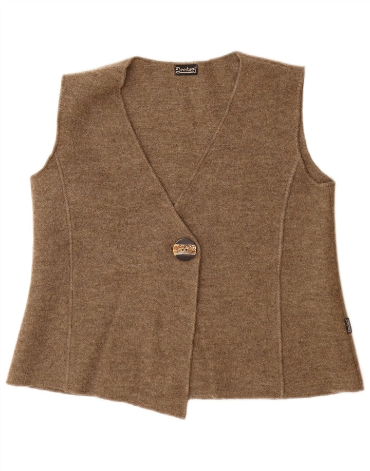 DEERBERG Gilet Femme UK 14 Large Beige