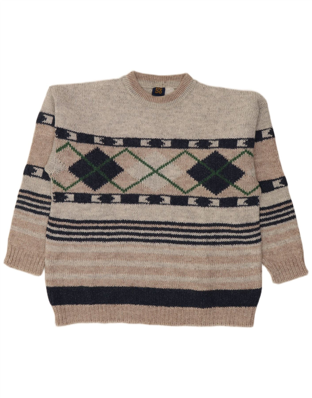 Lotto Pull col rond pour homme Gris Argyle/Diamant