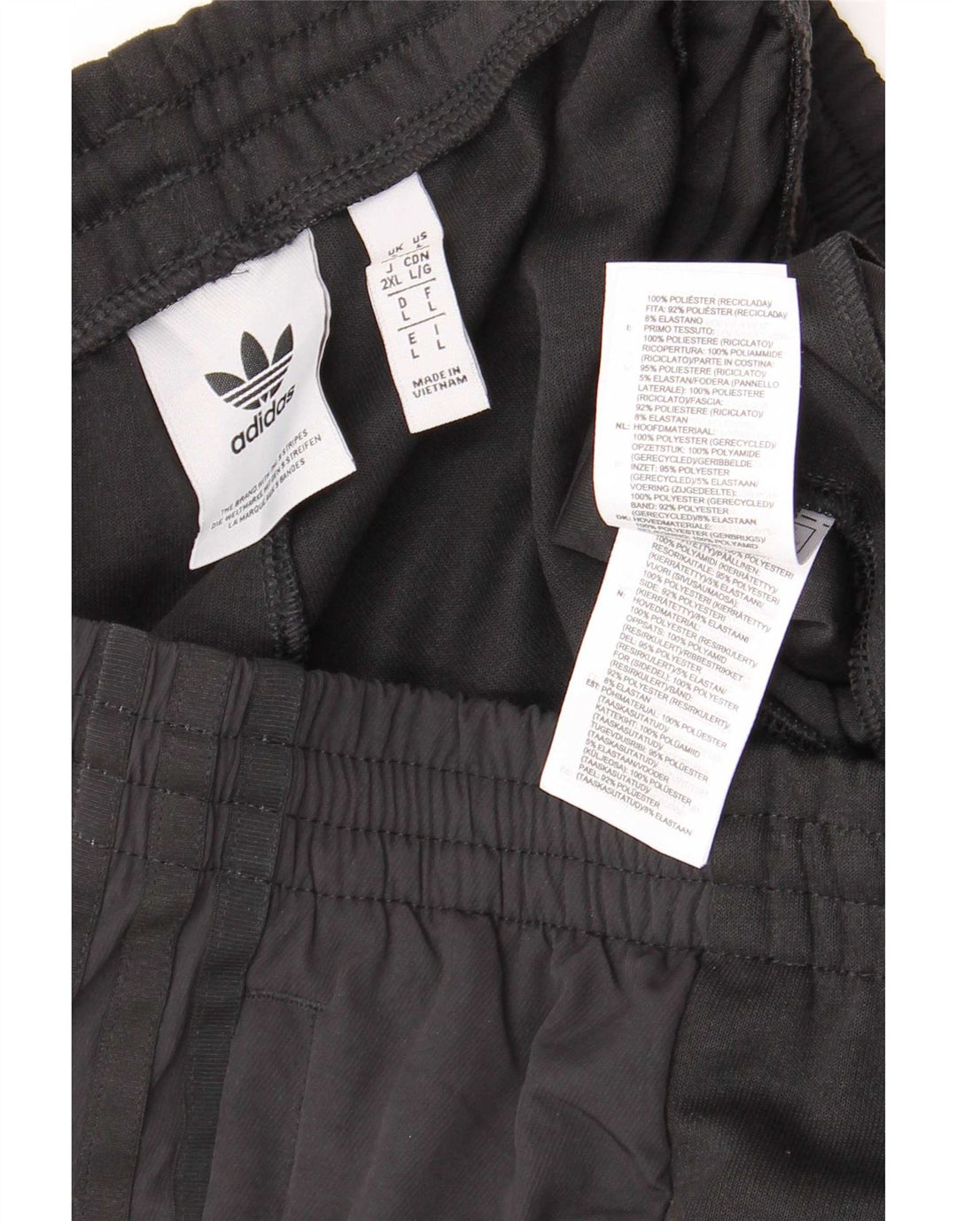 Adidas Pantalon de survêtement pour homme Pantalon de jogging Large Noir Colorblock Polyester