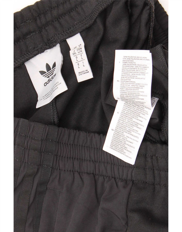 Adidas Pantalon de survêtement pour homme Pantalon de jogging Large Noir Colorblock Polyester