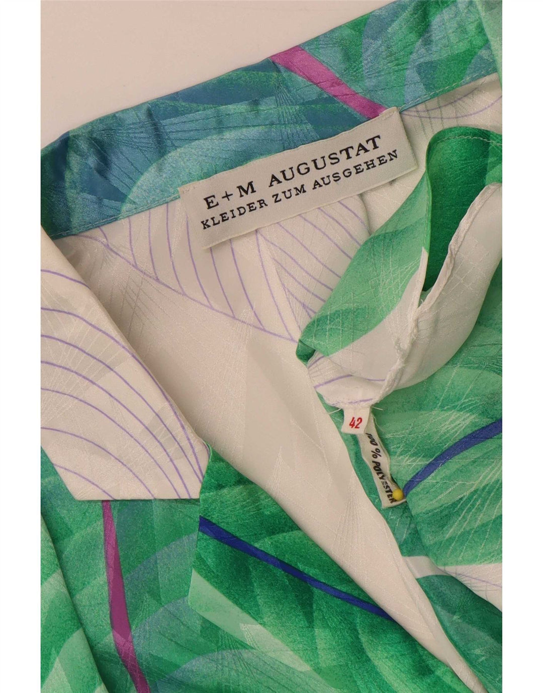 E+M Augustat Ensemble jupe 2 pièces pour femme EU 42 Large W32 Gris Floral Polyester