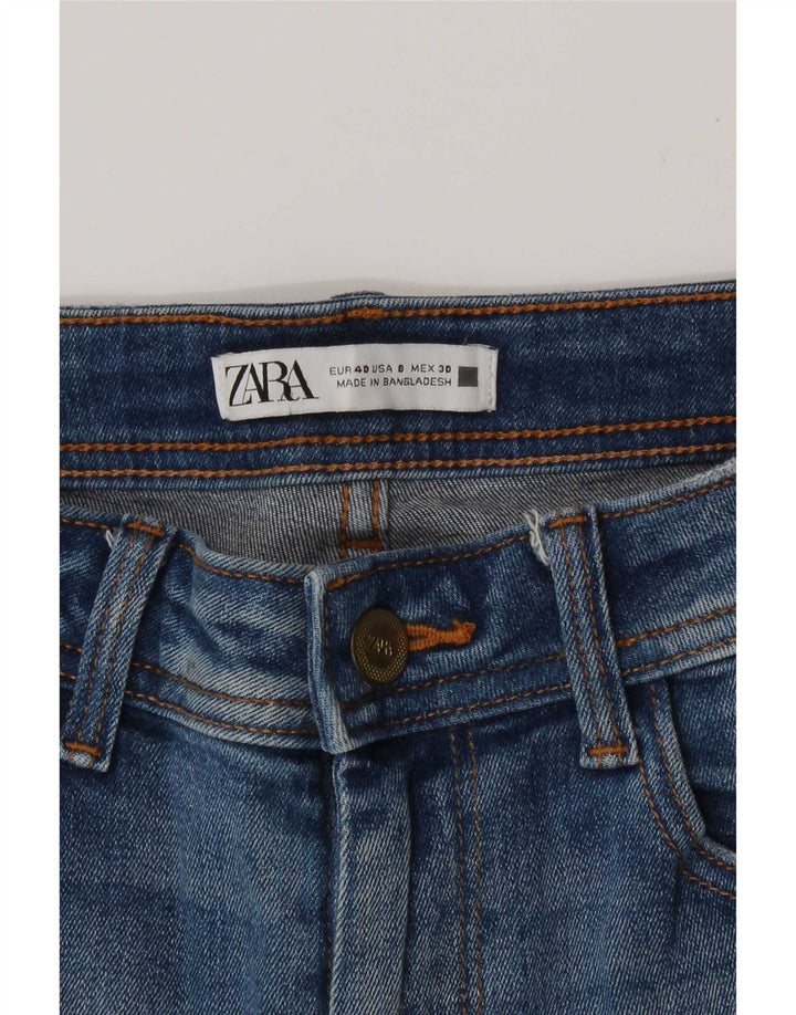 Zara Jean slim effet vieilli pour femme EU 40 Medium W30 L27 Bleu